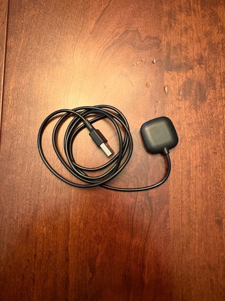 Fitbit Versa 3 & Sense Magnetic 1 Meter USB Charger Cable - Black