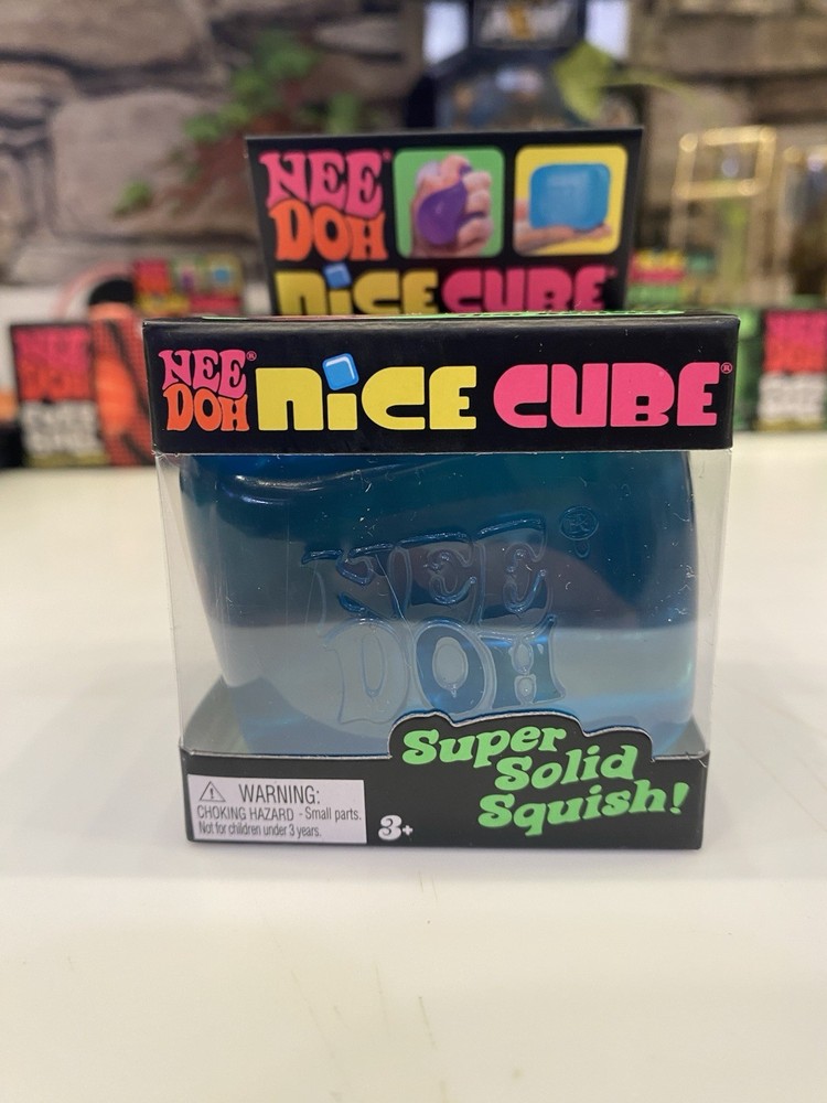 NeeDoh Nice Cube Blue NEW Nee Doh Real