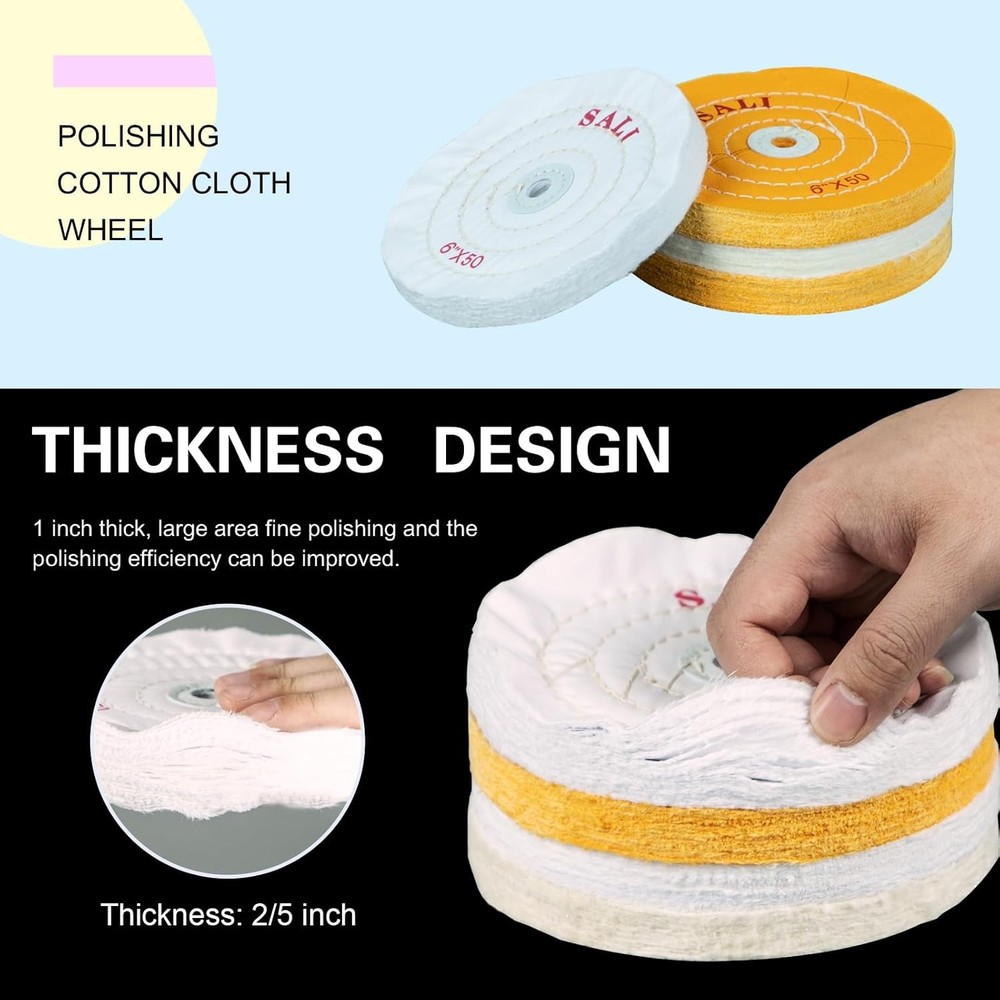 Polishing Wheel for Bench Grinder Buffing Medium Polish Pad