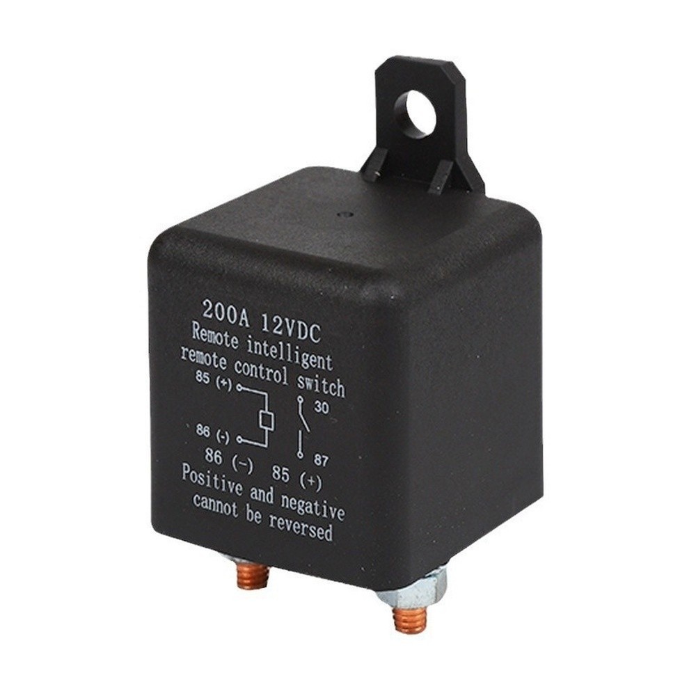 200A 12VDC Wireless Remote Power Switch Relay Compatible with Vehicle Use