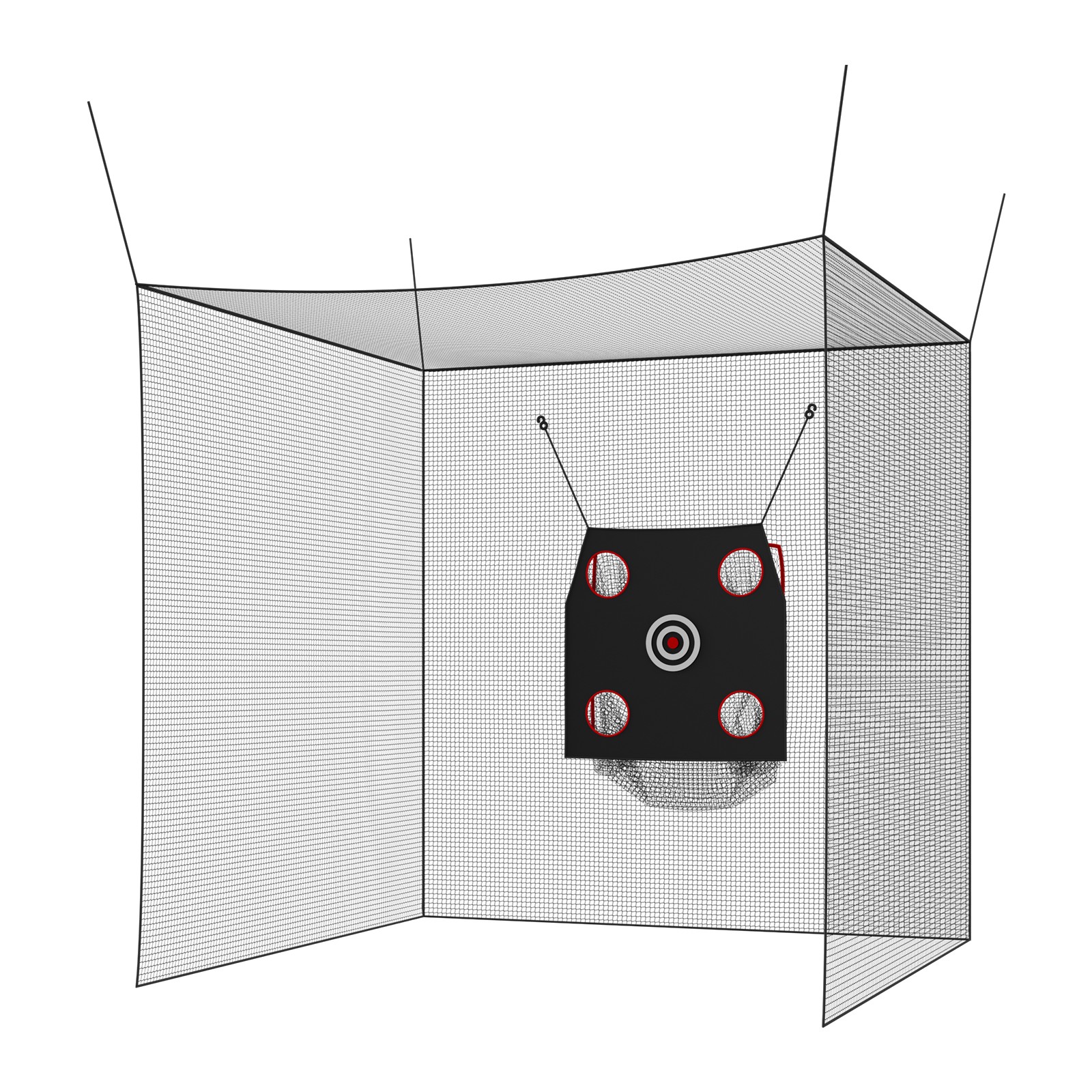 VEVOR Golf Batting Cage 10 x 10 x 10FT Golf Cage for Indoor Outdoor Backyard