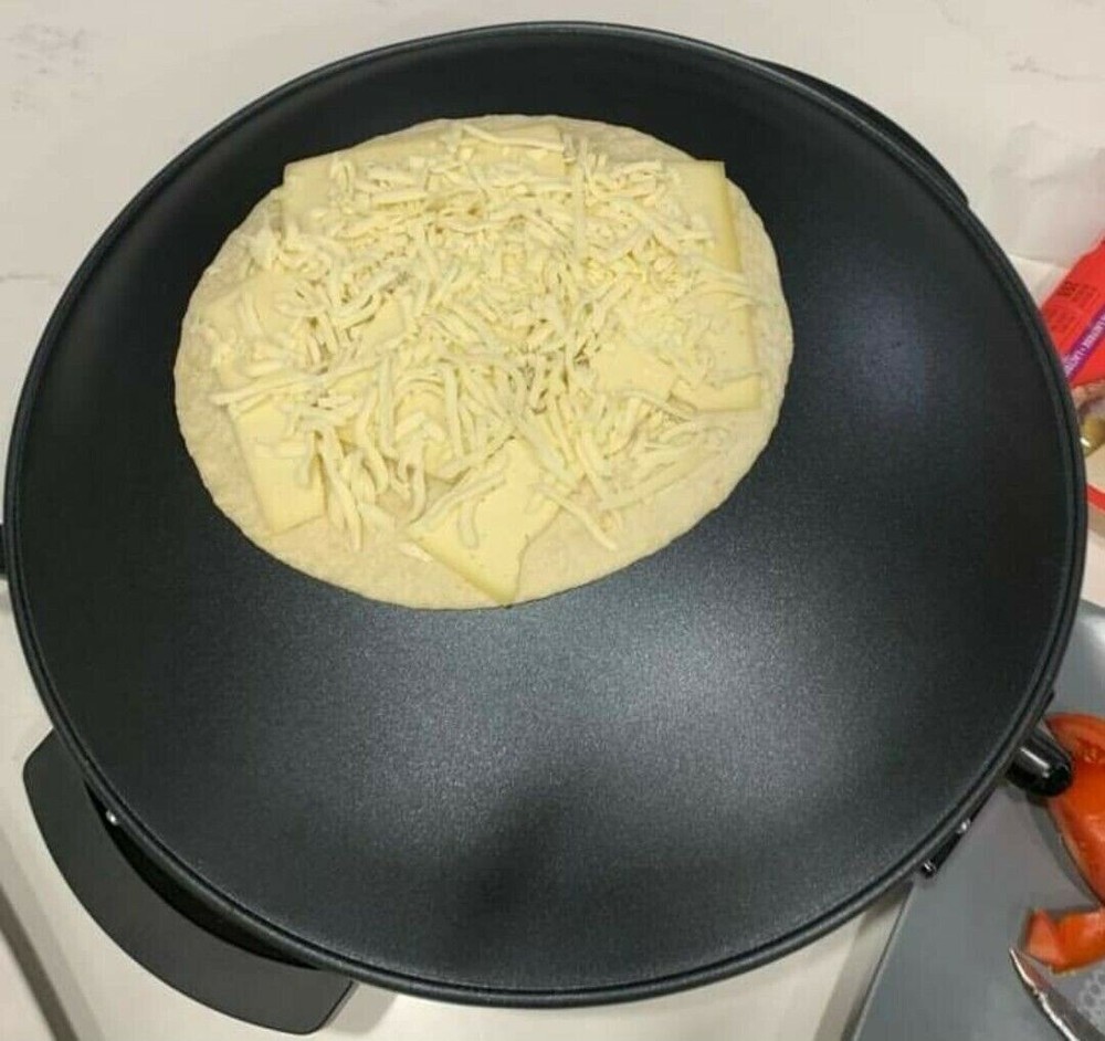 Electric Saj Arabic Bread Maker Non-stick Markouk Thyme /Cheese Pie زغتر مناقيش