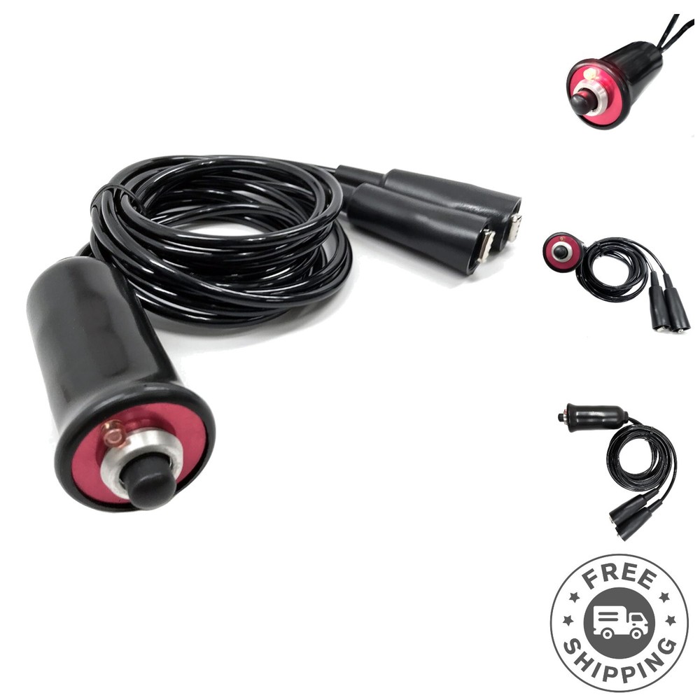 Heavy-Duty Remote Starter Switch - Push Button Activation for 6V-12V Vehicles