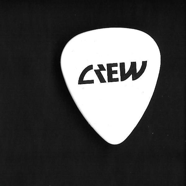 KISS Band Guitar Pick Alive 35 Tour 2009 Guitar Tech CREW White Black Lettering