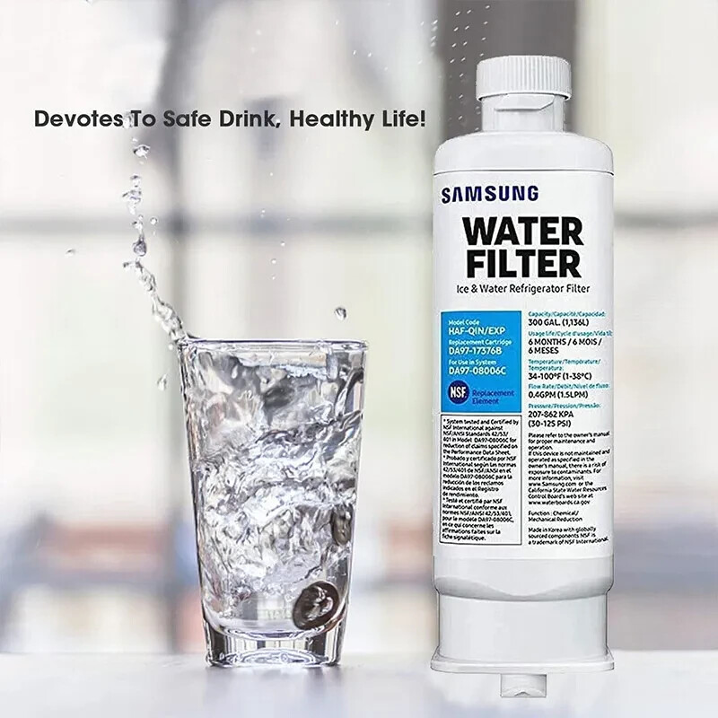 2 PACK Genuine New Samsung DA97-17376B HAF-QIN/EXP REFRIGERATOR Water Filter, US