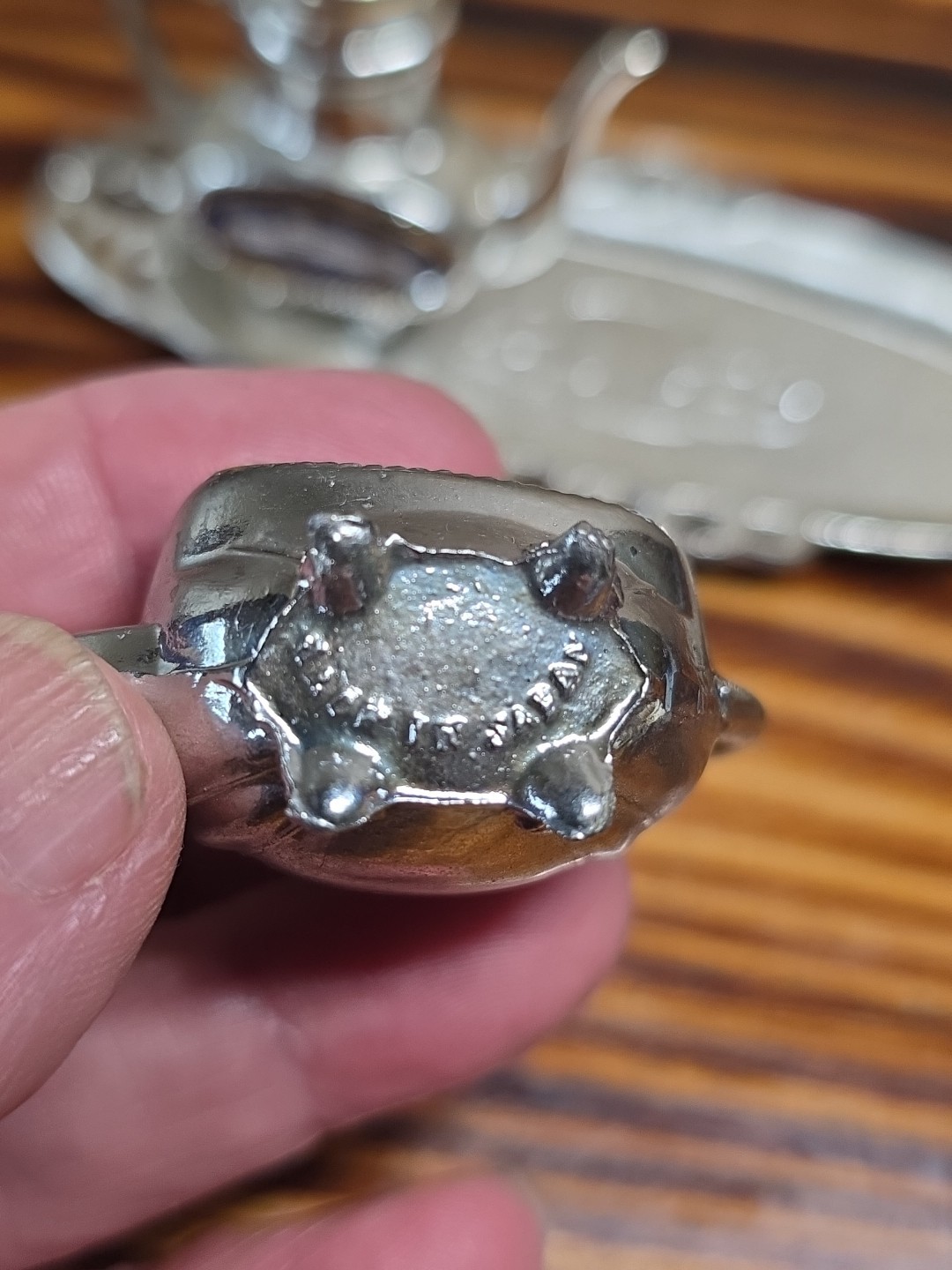 Vintage 1960s-70s Salt & Pepper Shakers Tea Set w/Tray Chicago Natural History