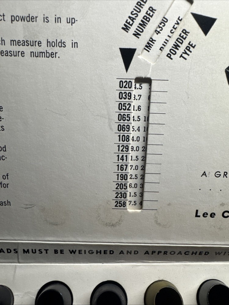 lee powder measure kit