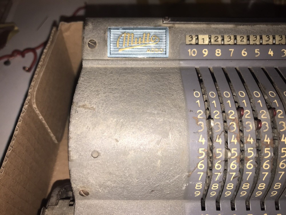 MULTO ADDO antique mechanical calculator