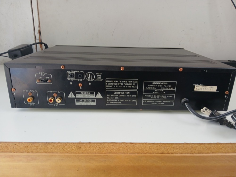 Pioneer PD-M710 Multiplay CD Player (TESTED) -works * READ DESCRIPTION