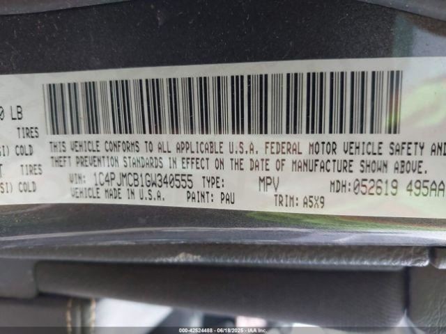 CHEROKEE 2016 Transmission Shift 947500