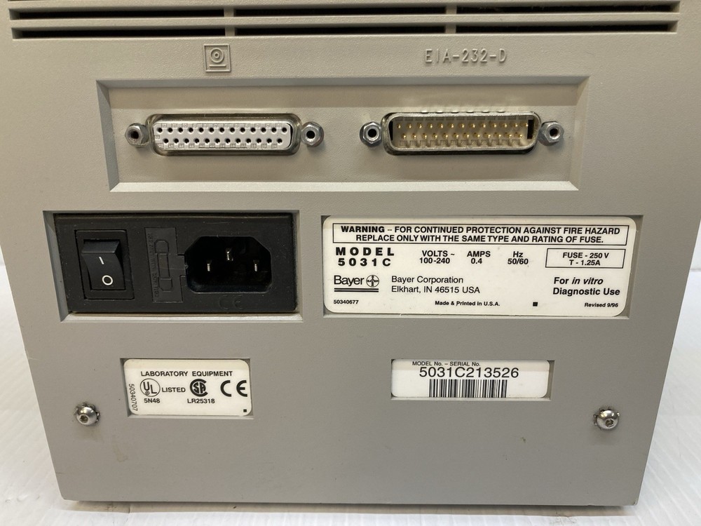 Bayer DCA 2000+ Hemoglobin Analyzer Model - 5031C - Powers On - READ