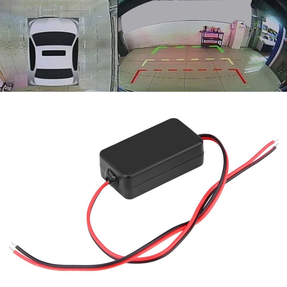 12V Power Relay Filter Rectifier For Car Rear View Camera Easy Install