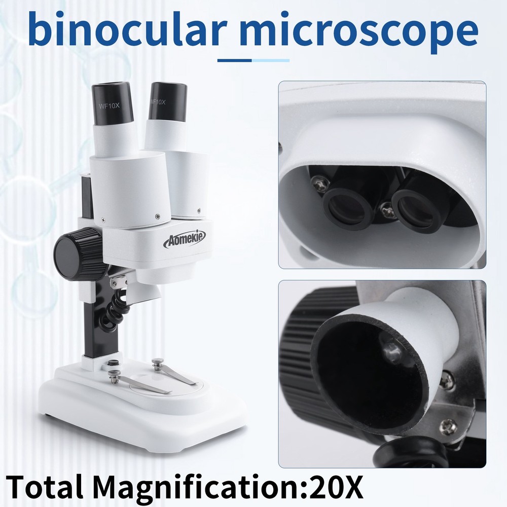 20X Stereo Microscope Binocular with LED for PCB Soldering Tool Mobile4221