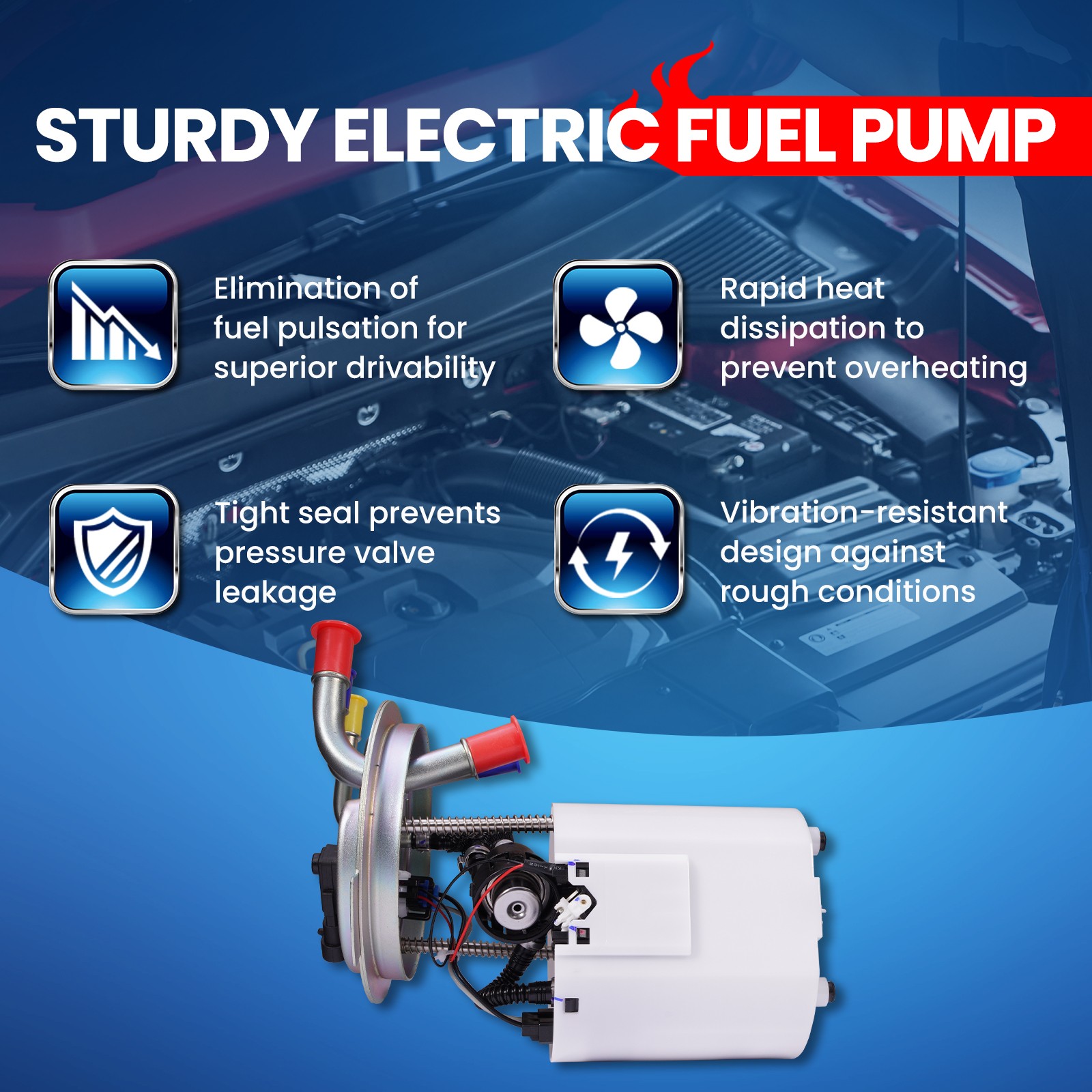 Fuel Pump w/ Sensor for Cadillac Escalade ESV Chevy Avalanche GMC Yukon XL 1500