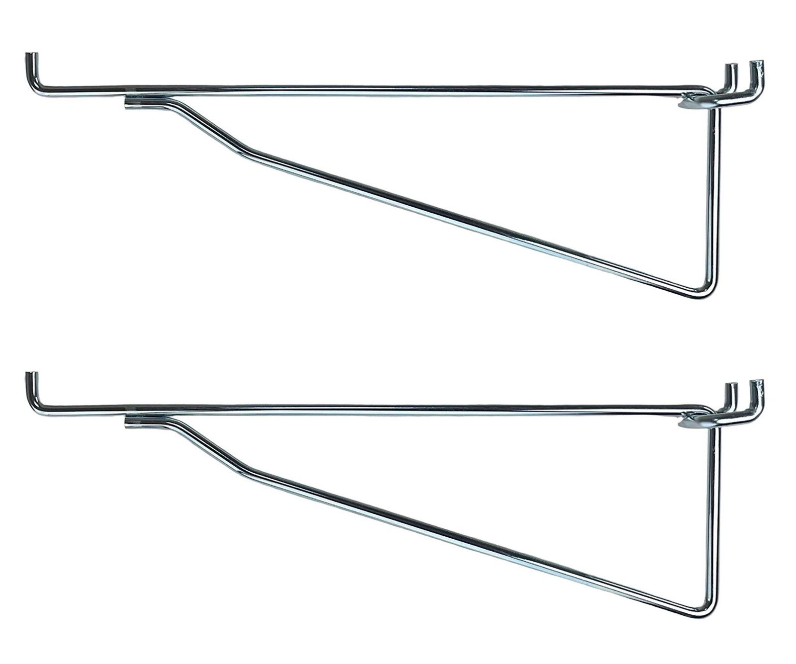 Metal Peg Hook MEGA Heavy Duty Steel Shelf Brackets for Pegboard & Slatwall