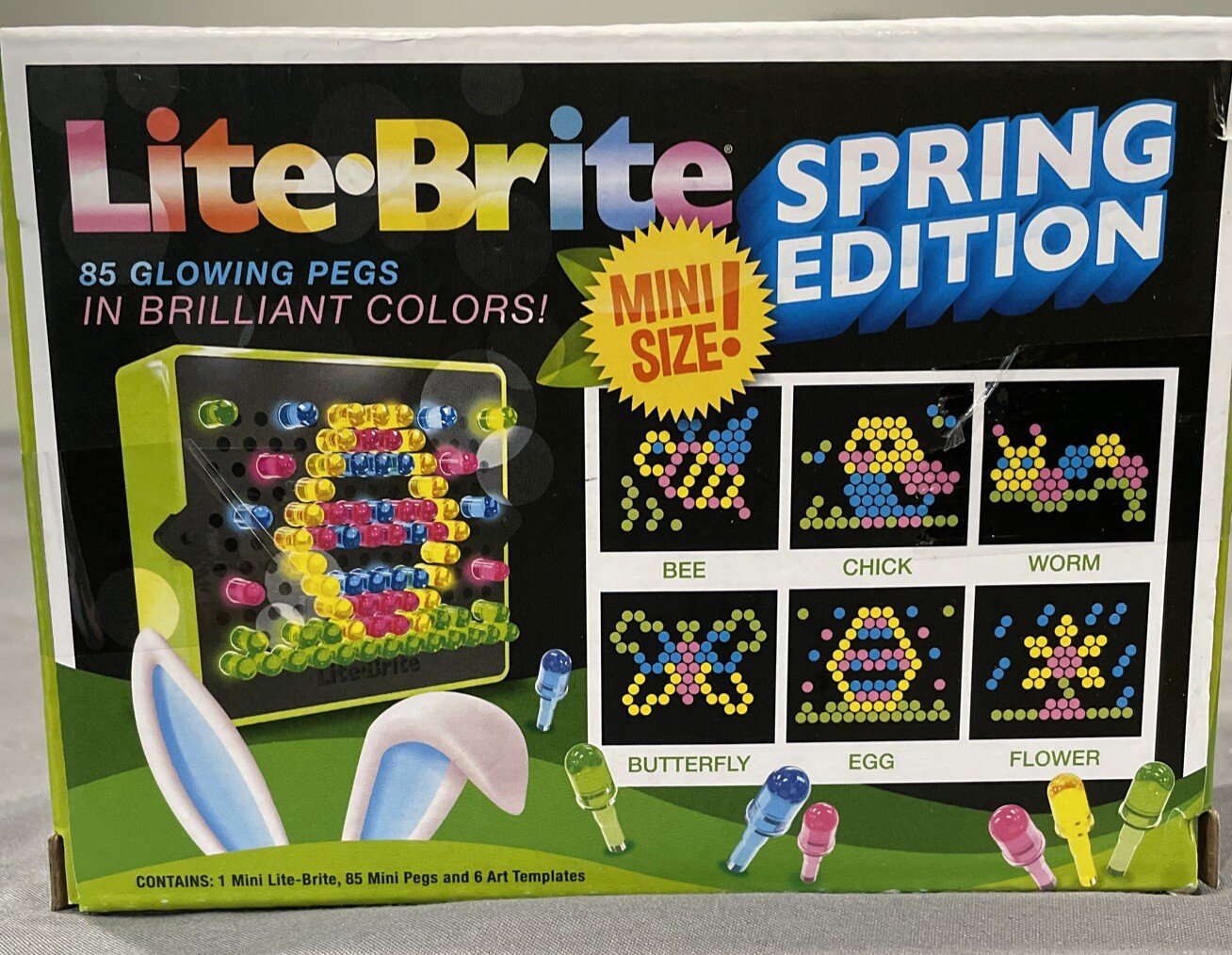 *NEW* Lite-Brite Mini -Spring Edition #02391 - 92 Pieces / 6 Templates FREE SHIP