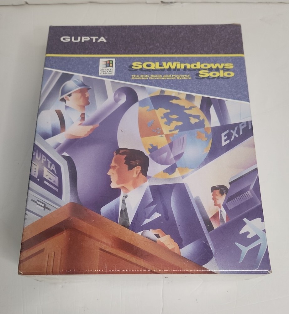 Gupta SQLWindows Solo Desktop Development System Sealed Box Windows 1994