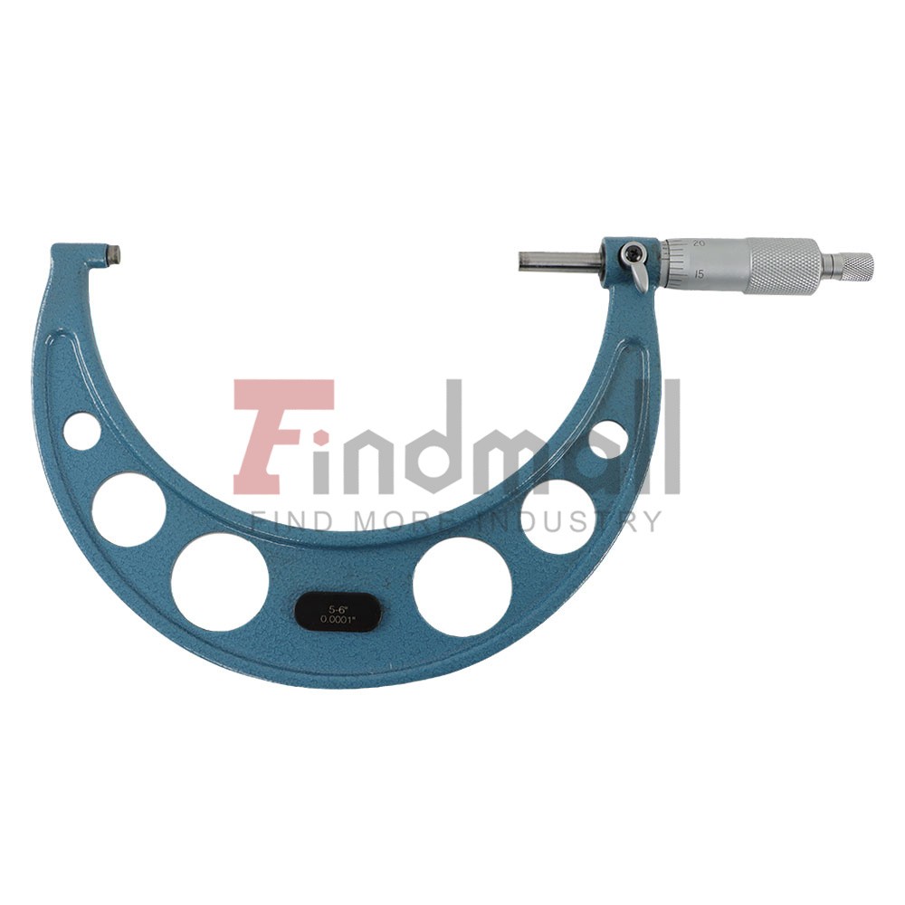 6 Pack Set 0.0001" Carbide Standards Durable 0-6" Precision Outside Micrometer