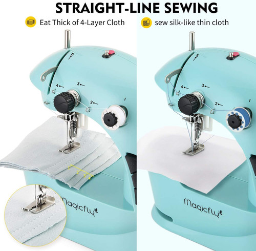 Mini Sewing Machine with Extension Table, Dual Speed Portable Sewing Machine for