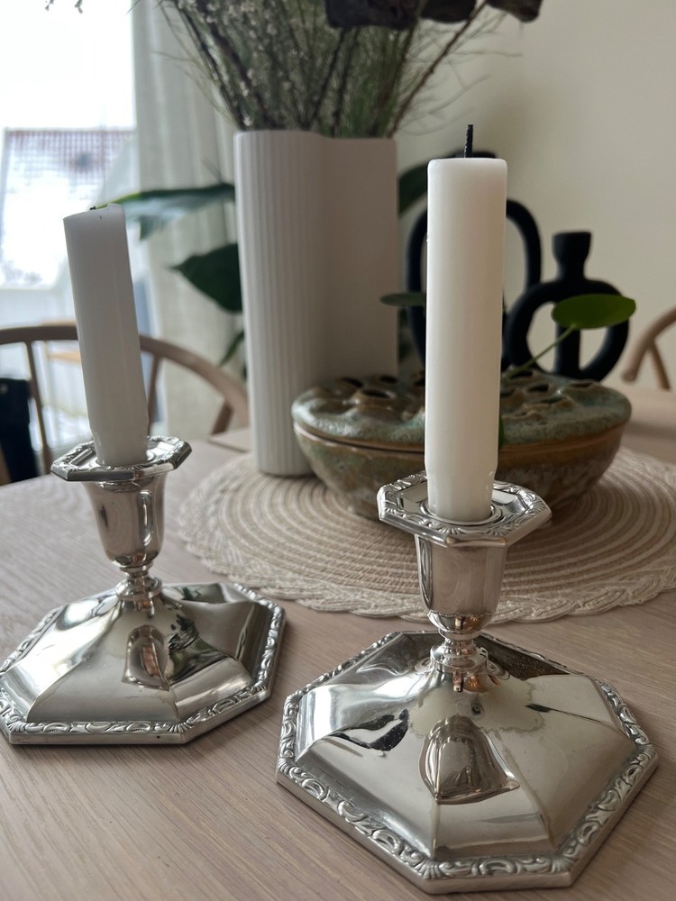 Silver candle holder 803S ( 2 pcs )