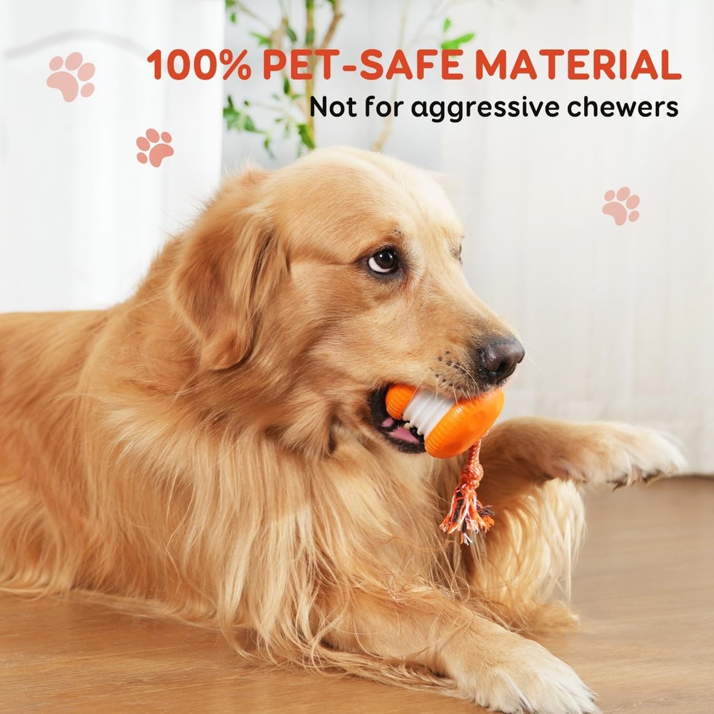 Interactive Dog Toys, Random Path Automatic Moving and Rolling Dogs with Rope...