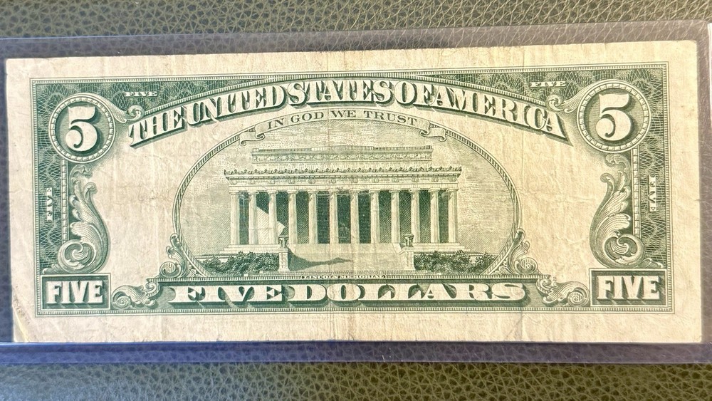 1963 U.S. $5 Red Seal Five Dollar Note