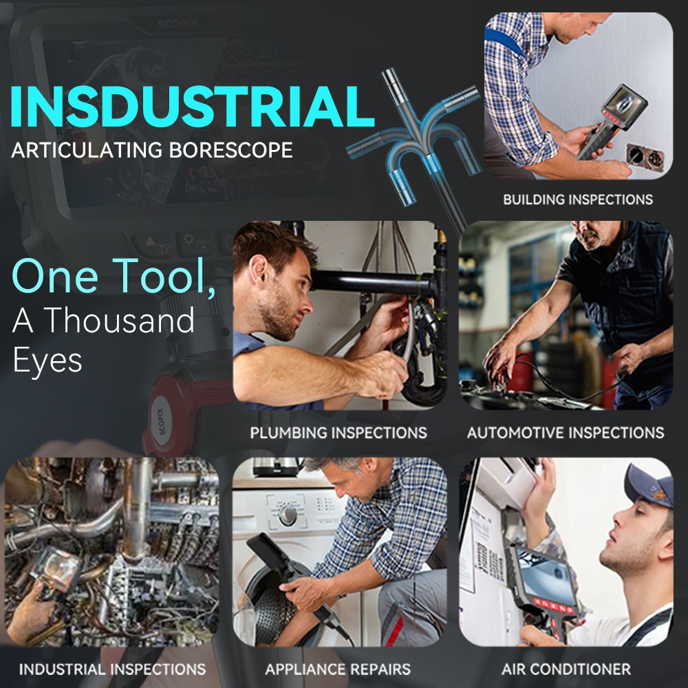 SALE! Ralcam Two-Way 210° Inspection Borescope Endoscope Camera 3.3ft Semi Rigid