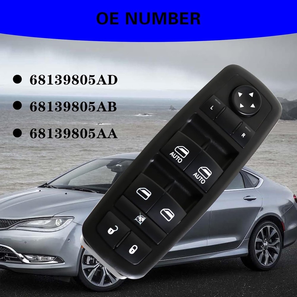 Power Window Switch Compatible with 2015-2017 Chrysler 200 2011-2014 Chrysler