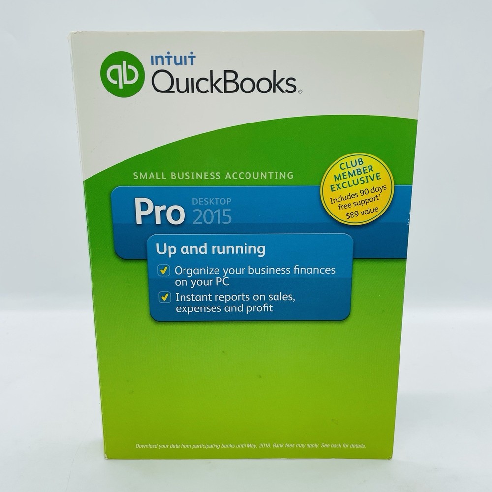 Intuit Quickbooks Desktop Pro 2015 (Windows PC) Genuine OEM w/ License Key Code