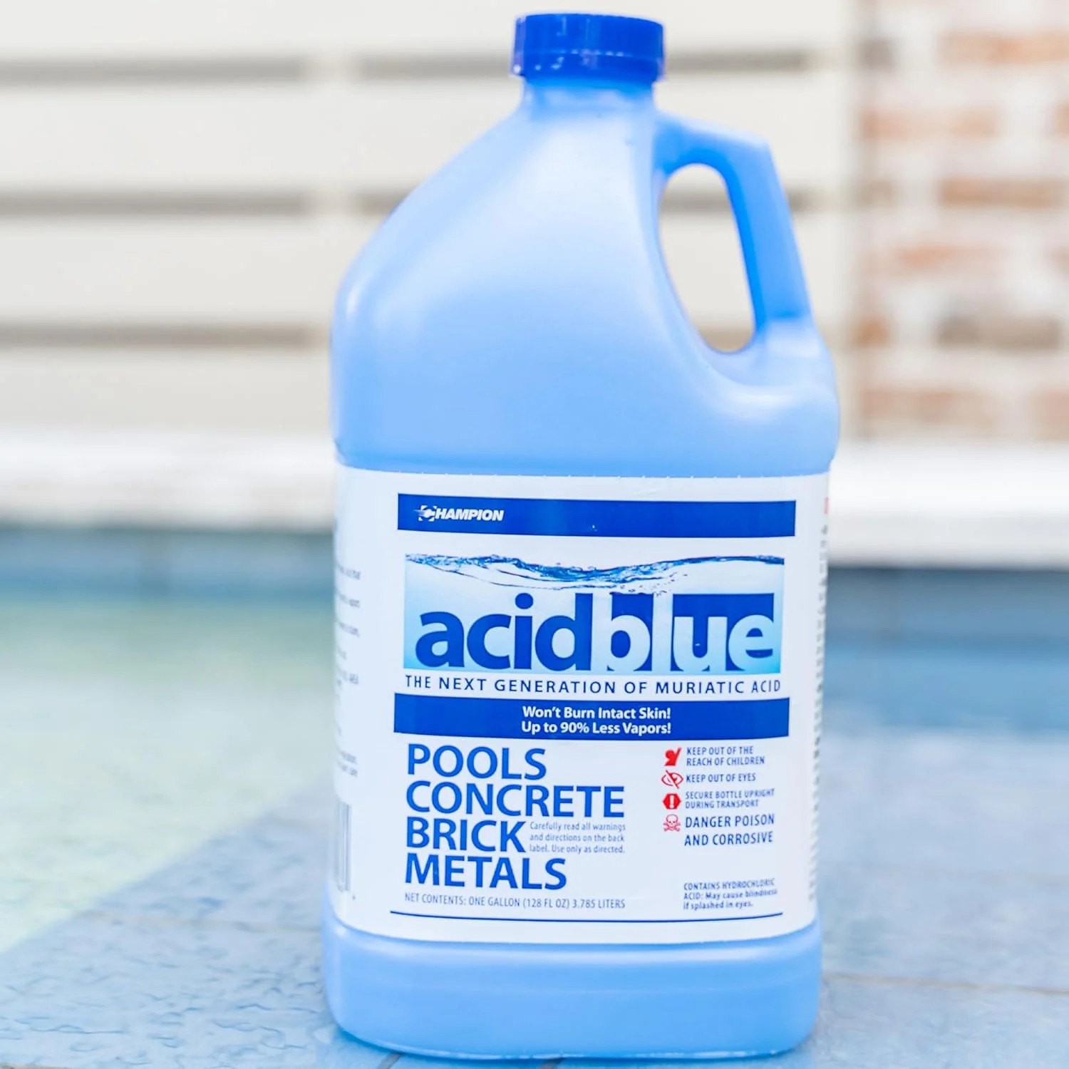 Champion AcidBlue Muriatic Acid 1 Gallon (Pack of 4)