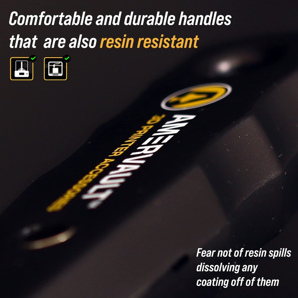 Premium 3D Print Removal Tool Kit - Durable Printer Tools with Black