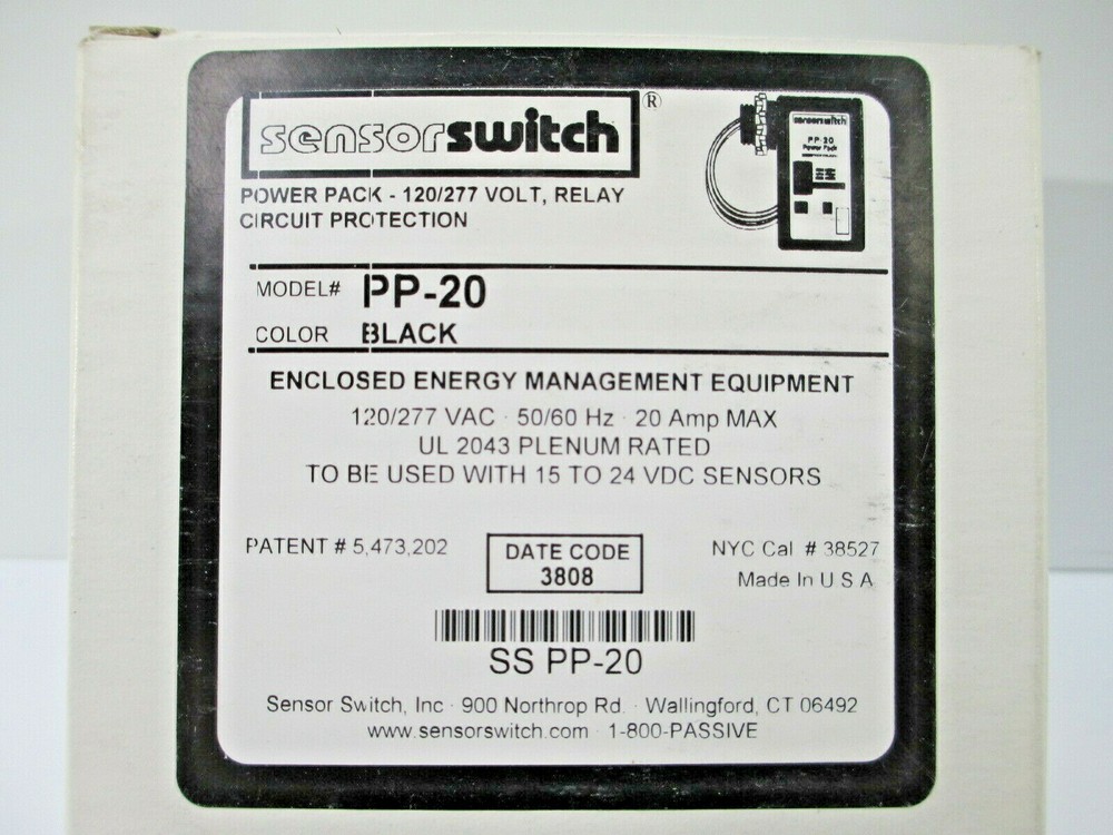 SENSOR SWITCH PP 20 SERIES POWER PACK MANUFACTURING OFFICE NEW