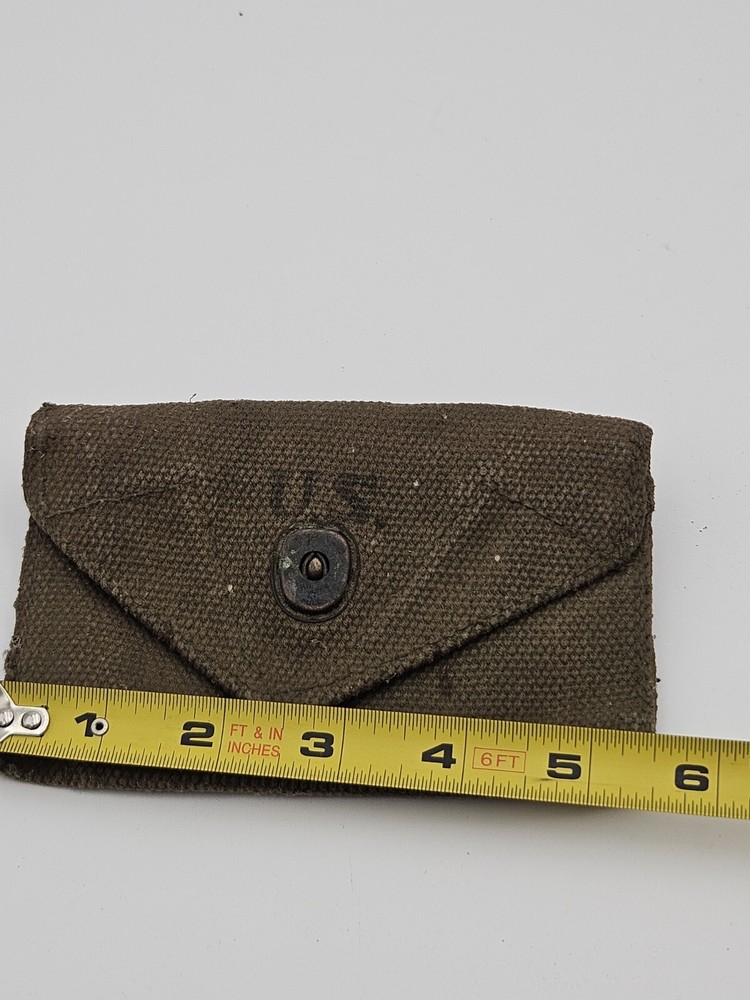 ORIGINAL WWII US ARMY M1942 FIRST AID CARRY BELT POUCH-Od