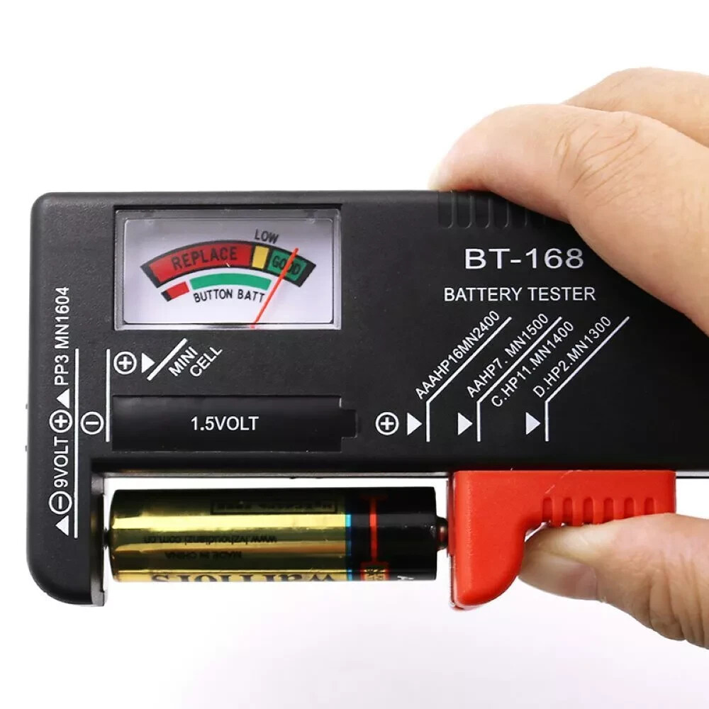Universal Battery Tester Checker for AA AAA C D 9V Button Cell