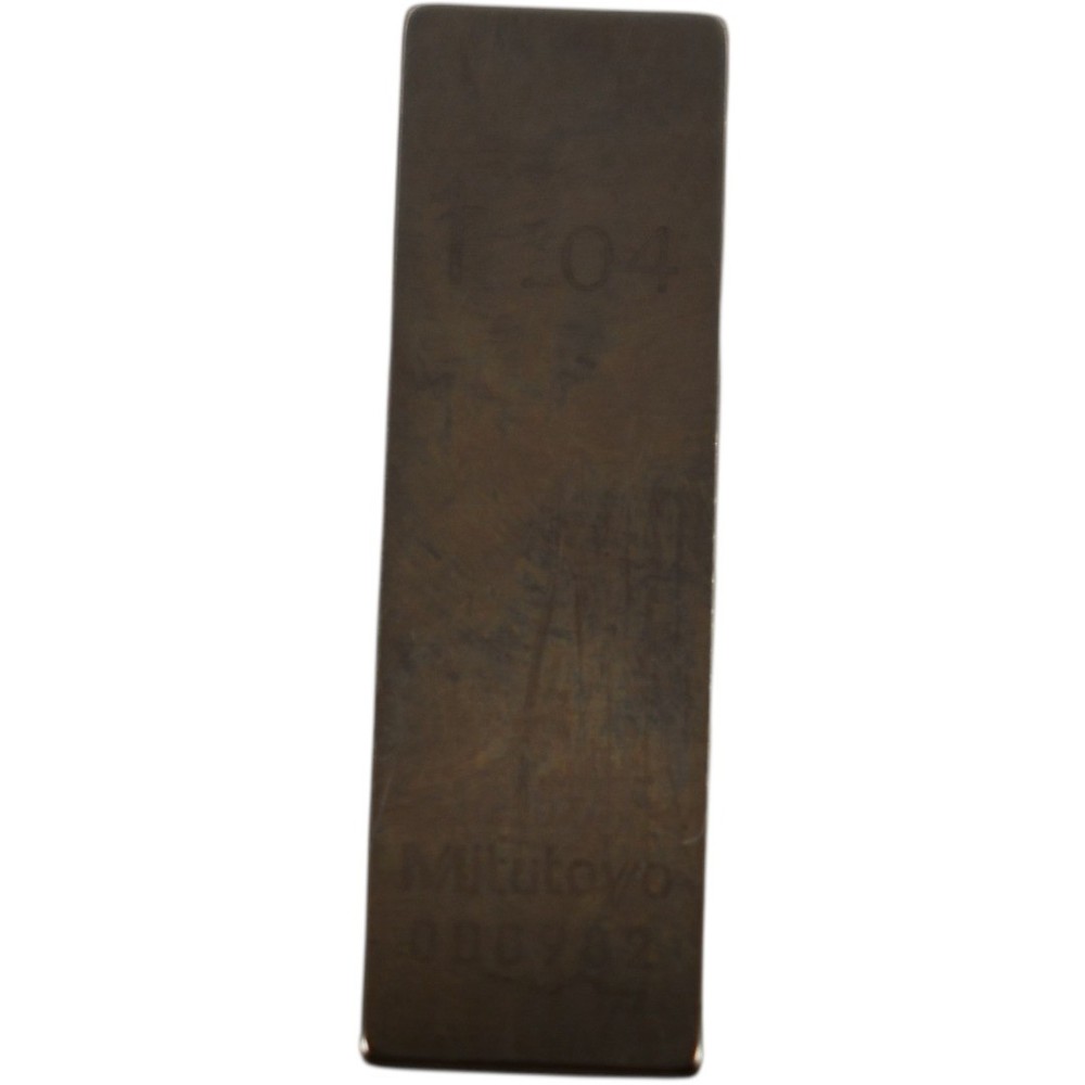 Mitutoyo 1.04mm Rectangular Steel Gage Block Inspection