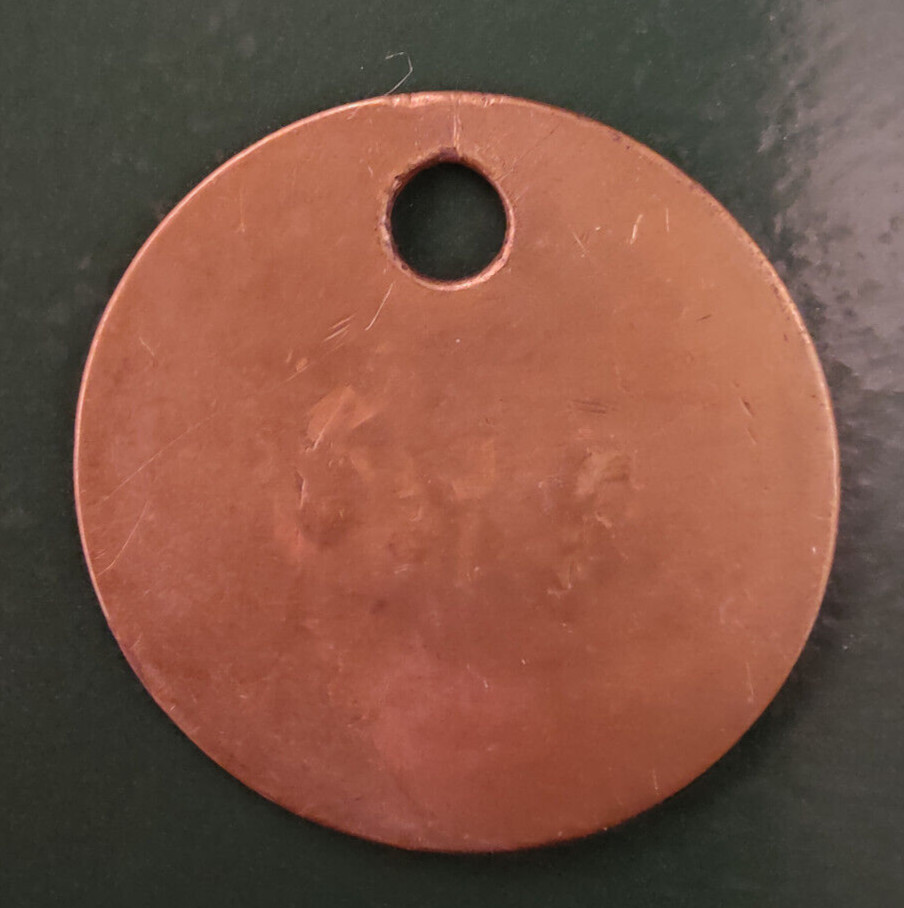 GRIMETHORPE Colliery Pit Check Tally - marked GRIMETHORPE COLLIERY 125