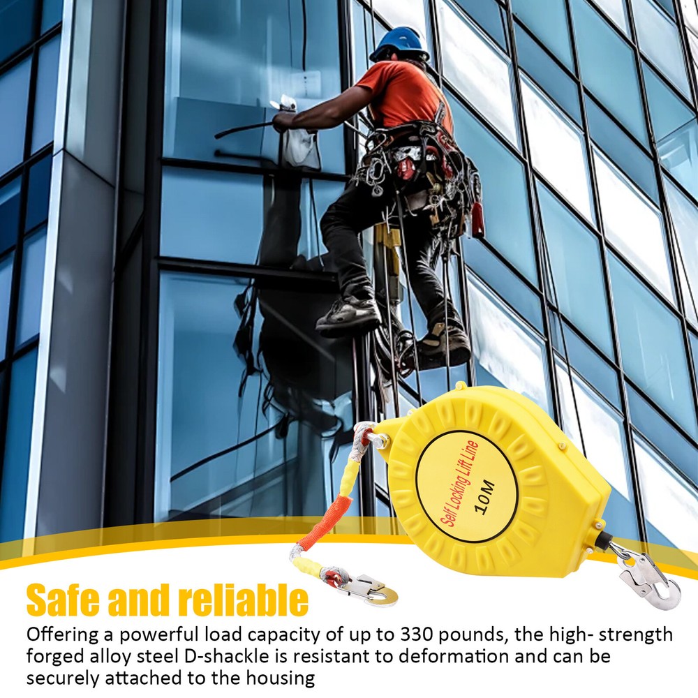 10M Self Retracting Lifeline Lanyard Fall Arrester Fall Protection with Hook