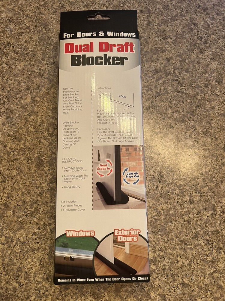 Dual Draft Blocker For Doors And Windows 36 Inches