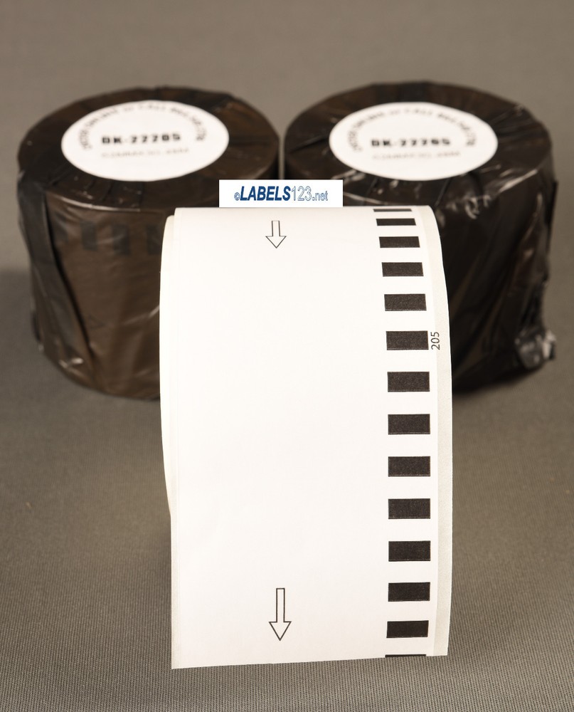 5 Rolls-Fits Brother 2205 Continuous Feed Multipurpose Labels. Premium Quality.