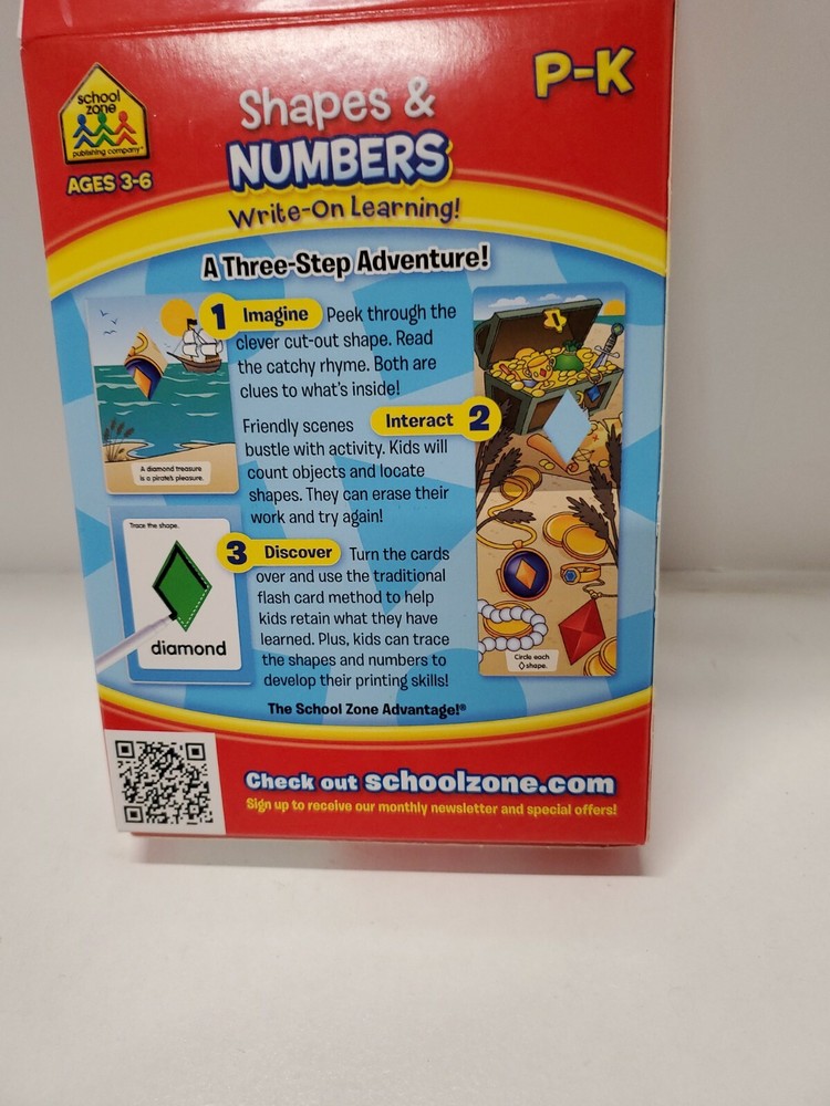 School Zone Get Ready Preschool, 24 Interactive Flashcards. 140 reusable sticker