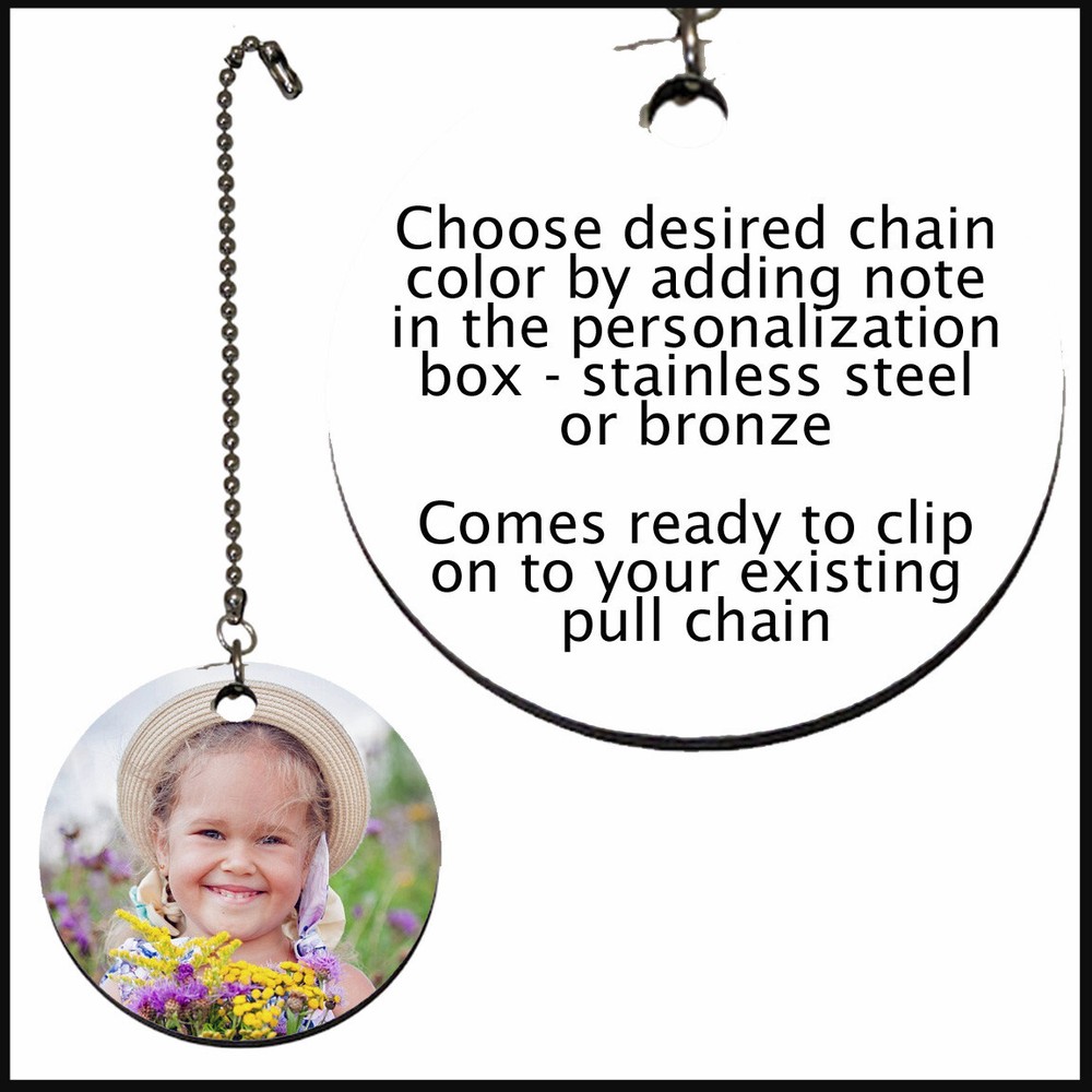 Don't Worry Bee Happy 2-Sided Ceiling Fan Lighting Pull Chain 6" Extension