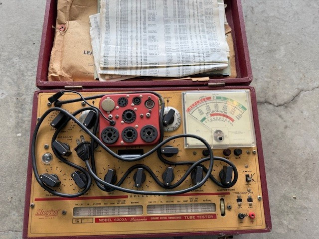 Hickok 6000 Tube Tester Powers Up