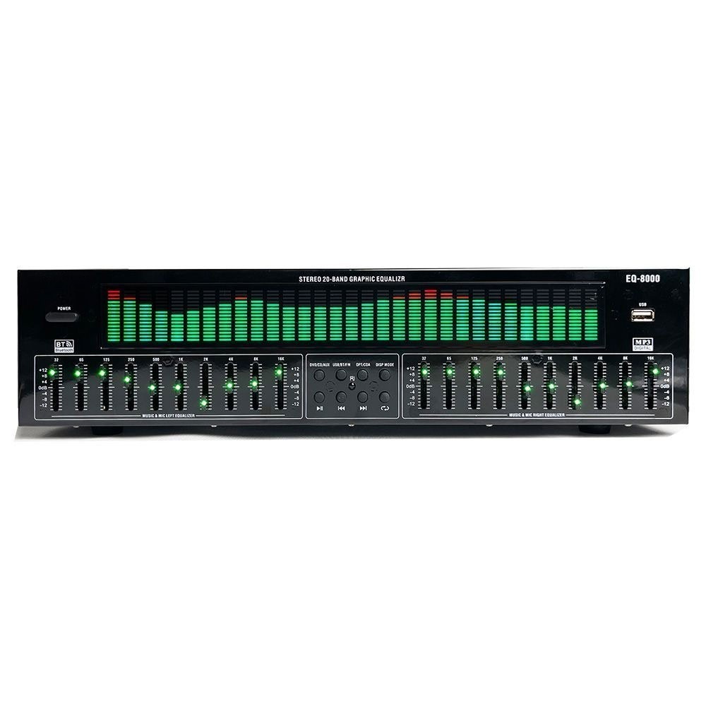 EQ8000 Green LED EQ Equalizer Bluetooth5.4 Digital Audio Decoder Processor os67