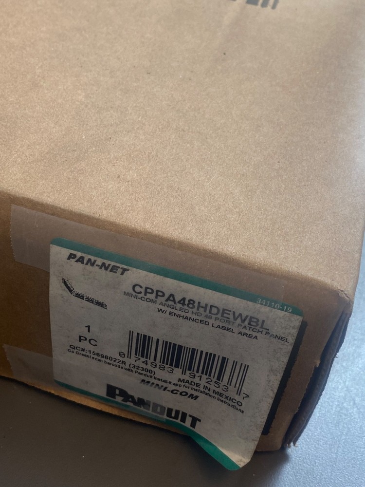 Panduit CPPA48HDEWBL Modular Patch Panel 48 Port High Density