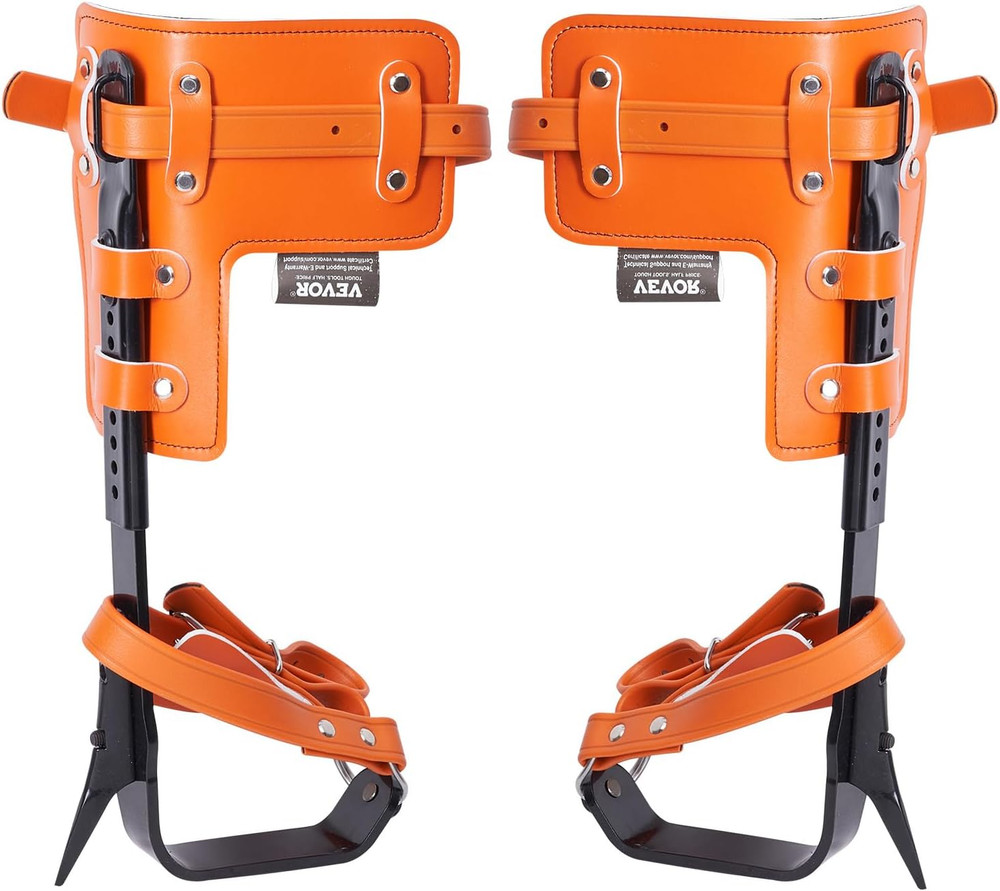 Tree Climbing Spikes Set, 1 Pair Height-Adjustable Climbing Spurs with Security