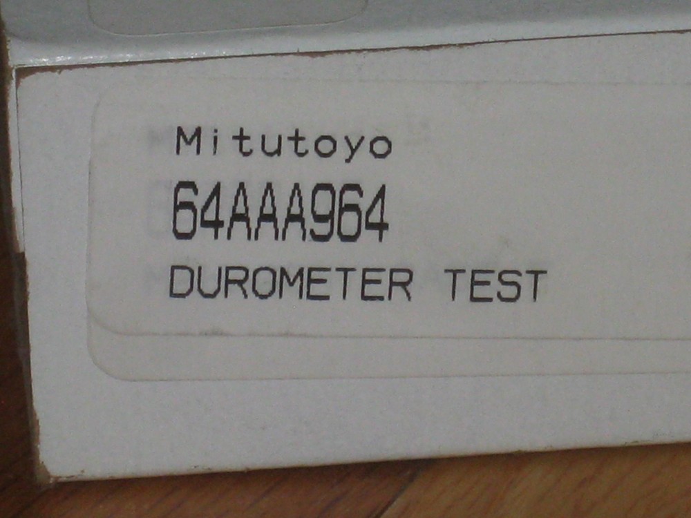 NEW Mitutoyo 64AAA964 Durometer Test Block Set