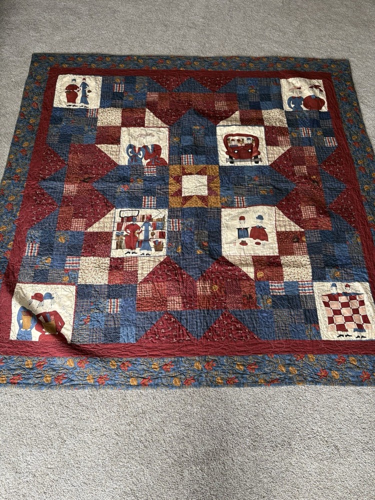 Vintage Handmade Quilt 62 x 62