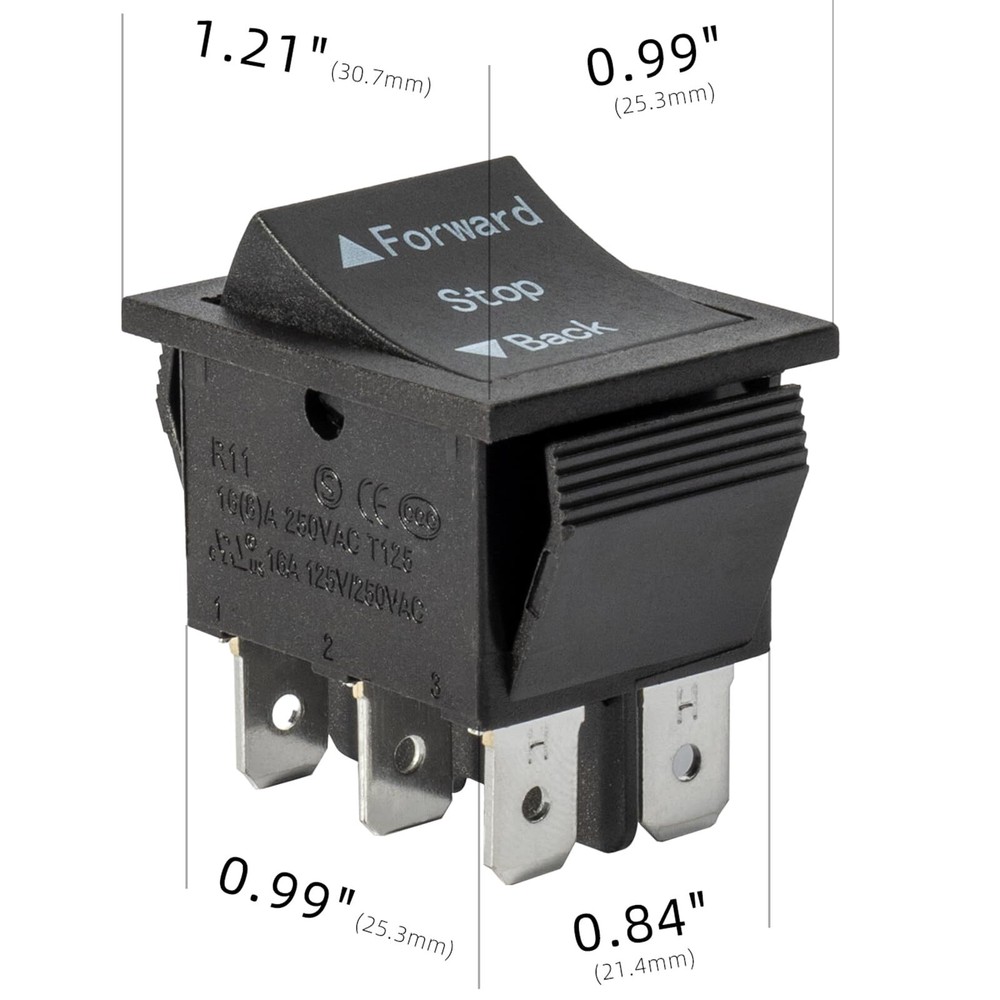 2 Pcs Universal 6V 12V 24V Forward Reverse Switch Compatible with Power Wheels