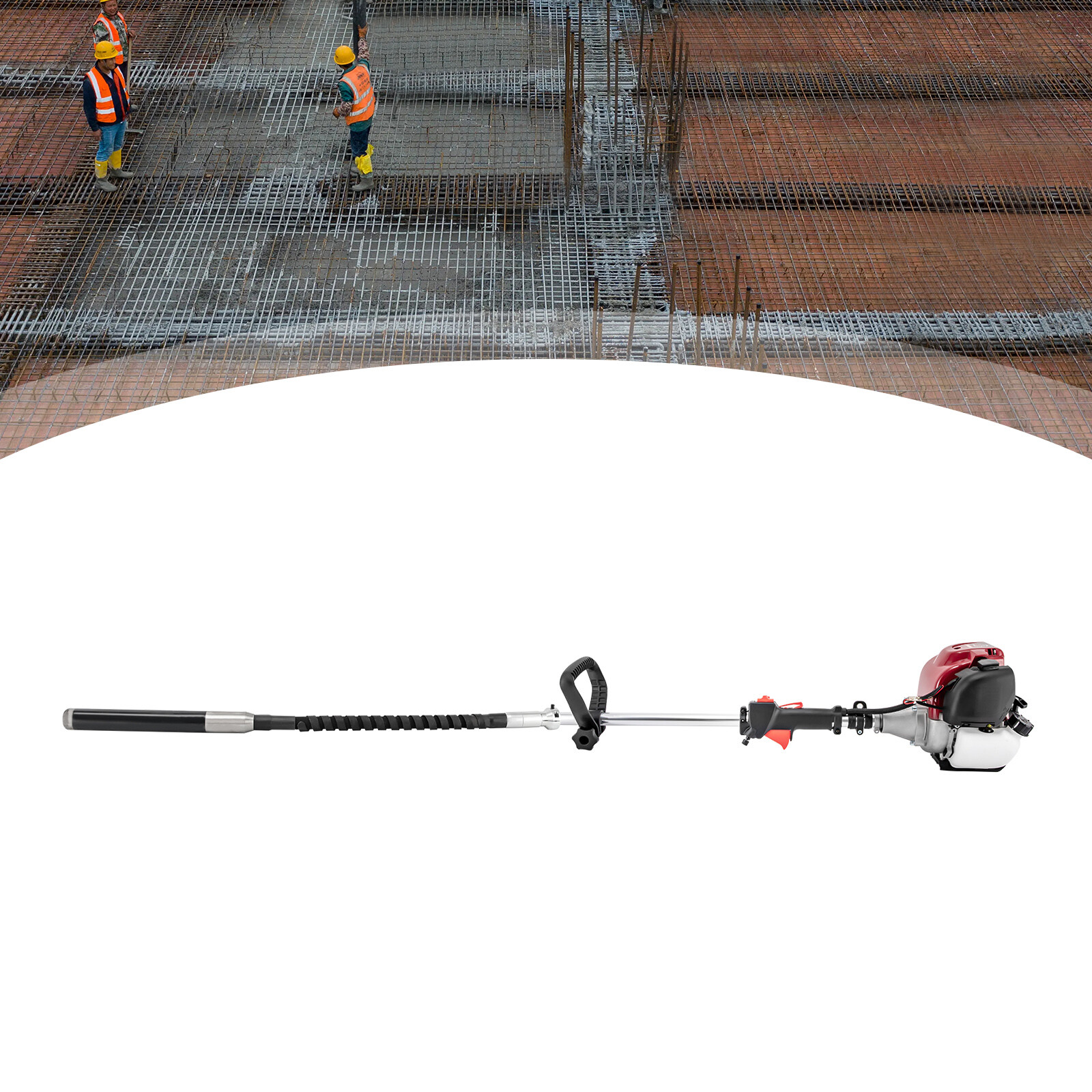4 Stroke 35.8cc Concrete Vibrator Gas Powered Concrete Vibrating Straight-Rod US