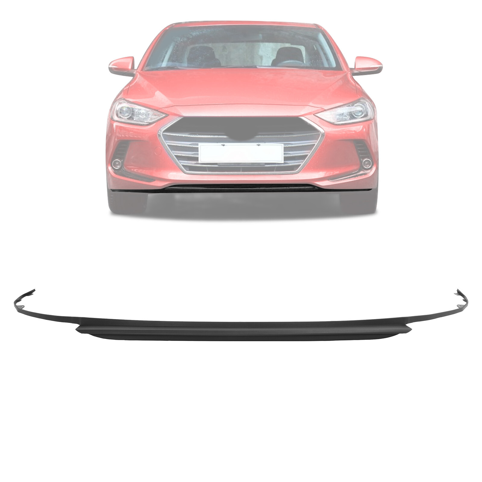 Front Grille Lower Deflector Lip Bumper Valance For Hyundai Elantra 2017 2018
